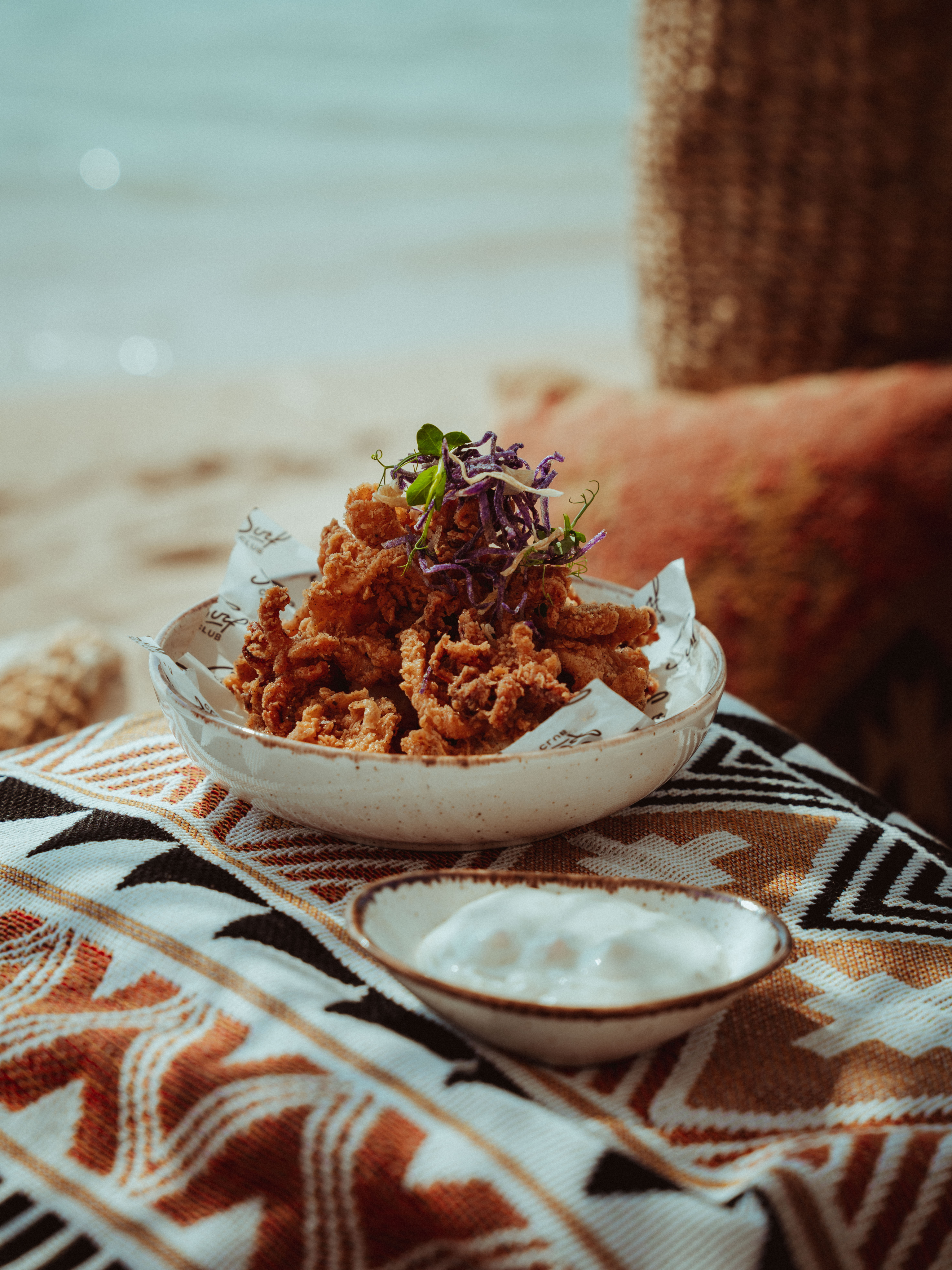 Surf Club dining — coastal dish