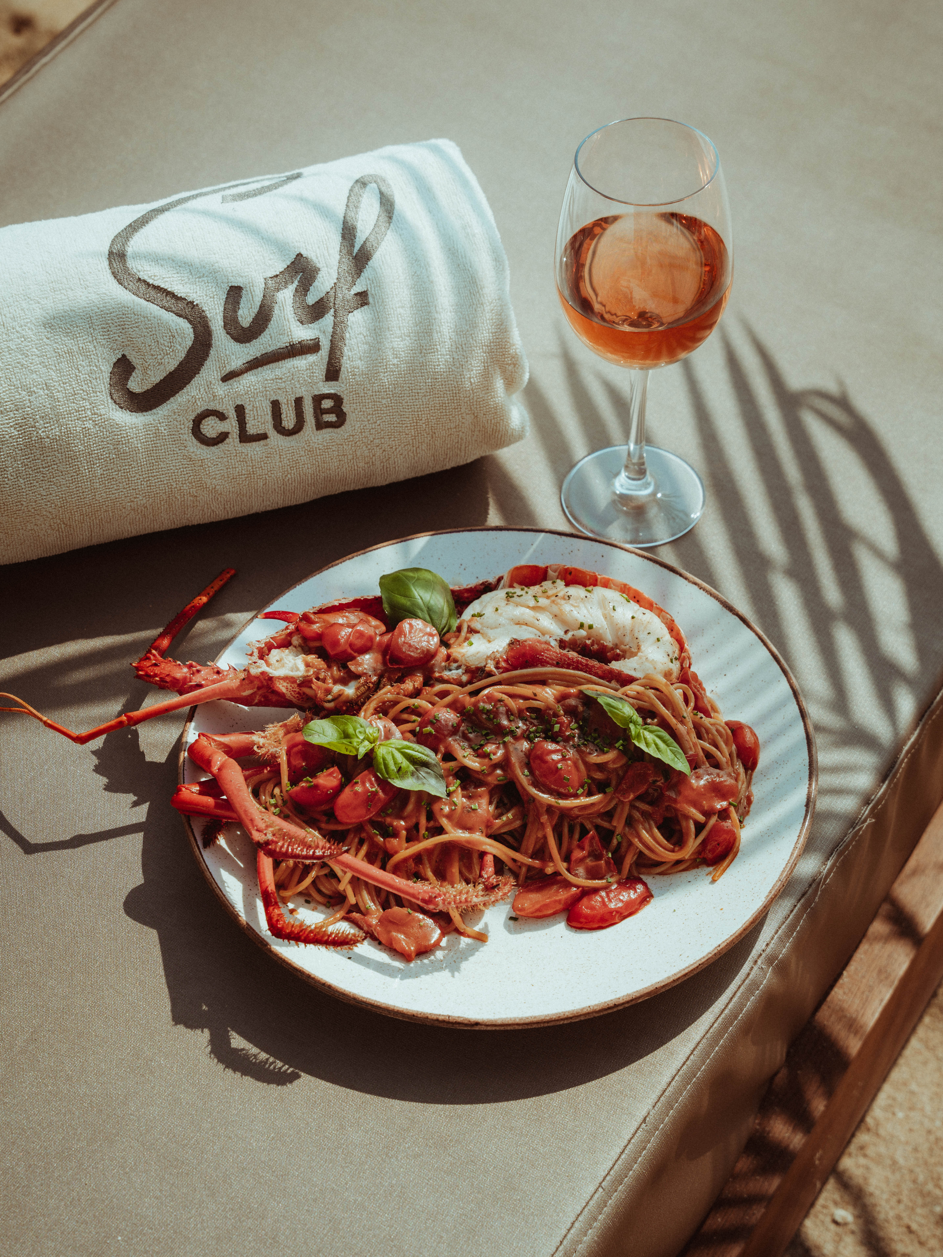 Surf Club dining — plated seafood