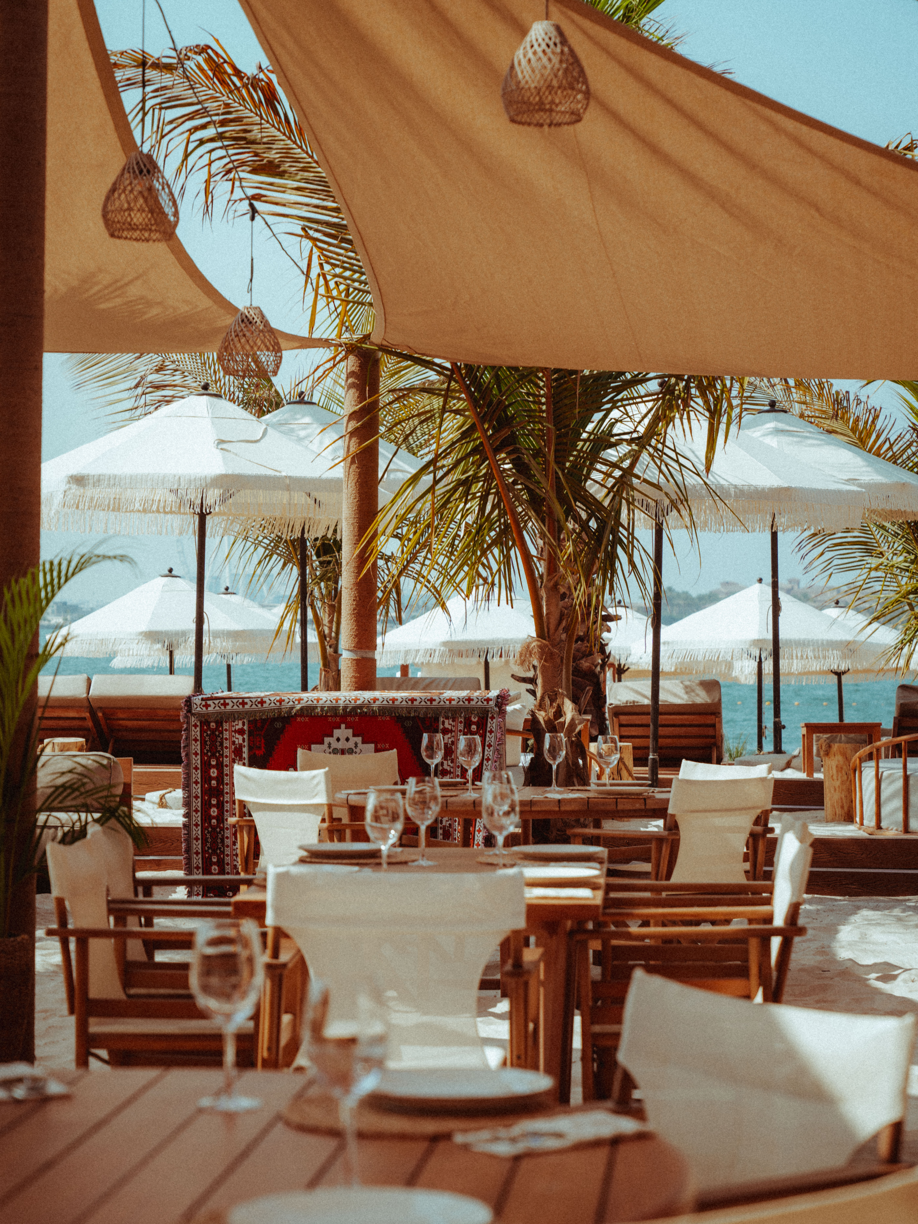 Surf Club outdoor beach restaurant dining terrace
